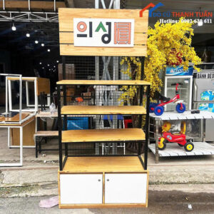 Kệ Trưng Bày Cũ 2M2x96CM Thiết Kế 4 Tầng Hiện Đại