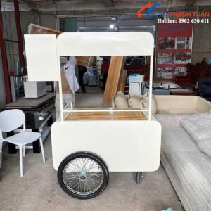 Quầy Bán Hàng 1M2x60CM Màu Kem Hiện Đại Mới 99%