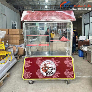 Quầy Bán Hàng Cũ Thiết Kế Kính Trong Suốt Dễ Quan Sát