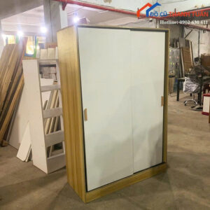 Tủ Quần Áo Cũ 1m2x1M8 Thiết Kế 2 Cửa Lùa Tiện Lợi