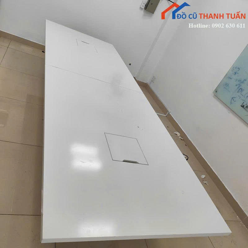ban-hop-3m6x1m2x75-gia-3tr1 Bàn Họp Cũ 3M6x1M2 Màu Trắng Sang Trọng