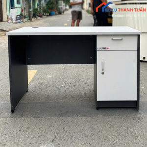 Bàn Làm Việc Cũ Màu Đen Phối Trắng Hiện Đại