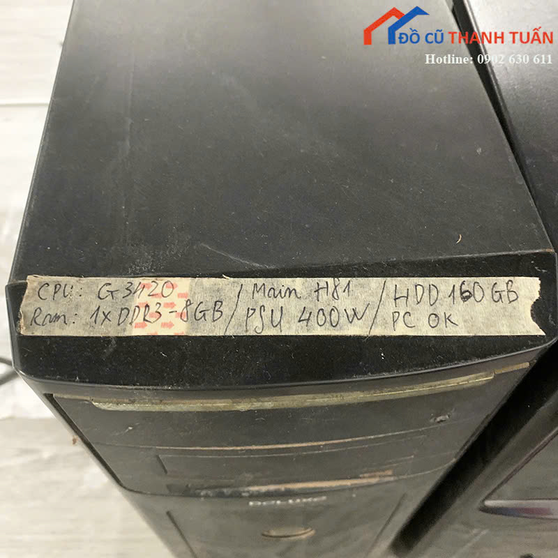 ddt-Case-nay-1tr5-2 Case Máy Tính Cũ Deluxe Màu Đen Hoạt Động Tốt