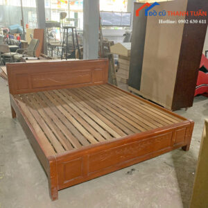 Giường Ngủ Cũ 1M8x2M Màu Nâu Sang Trọng