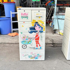 Tủ Nhựa Duy Tân Cũ Thiết Kế 5 Tầng (Nhiều Mẫu)