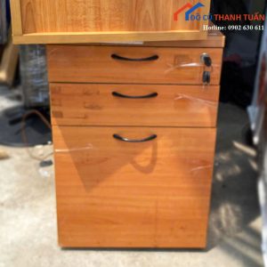 Tủ Hồ Sơ Cũ Thiết Kế 3 Ngăn Kéo Màu Vân Gỗ