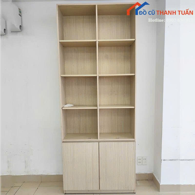 tu-trung-bay-95x2m4-g1tr51 Tủ Trưng Bày Cũ 2M4x95CM Chia 8 Ngăn Rộng Rãi
