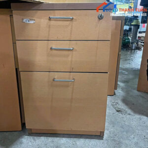 Tủ Hồ Sơ Cũ Thiết Kế 3 Ngăn Kéo Màu Vân Gỗ