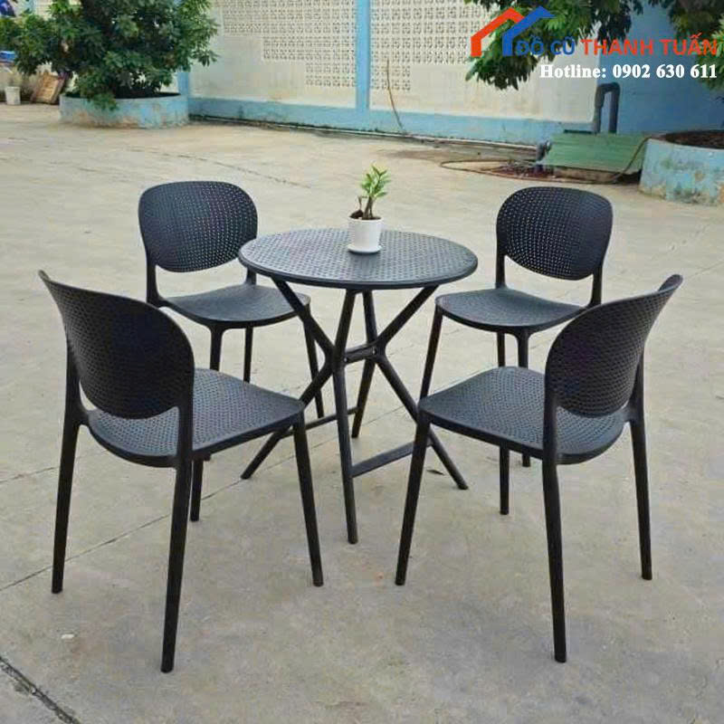 z7076934595238_08faa1e72067bbbbc52648c405a1f5ae Thanh Lý Bộ Bàn Ghế Ăn Nhựa Đúc Mới 99% (Nhiều Mẫu)