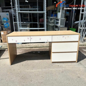 Bàn Làm Việc Cũ 1M6x60CM Thiết Kế Nhiều Ngăn Tiện Lợi