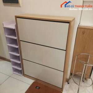 Tủ Đựng Giày Dép Cũ Thiết Kế 3 Ngăn Tiện Dụng