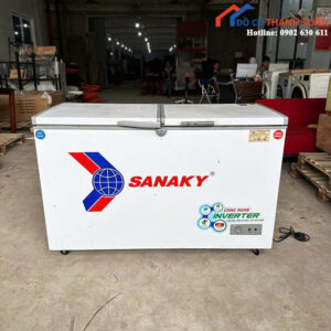 Tủ Sanaky Inverter Cũ Thiết Kế Ngăn Đông Và Ngăn Mát