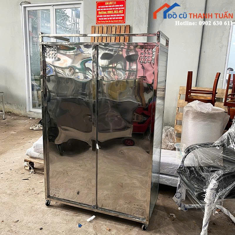 z7097985281042_d2812b4536a0476cdddf03d9368057d7 Tủ Chén Inox Có Bánh Tiện Lợi Mới 99% (Nhiều Mẫu)