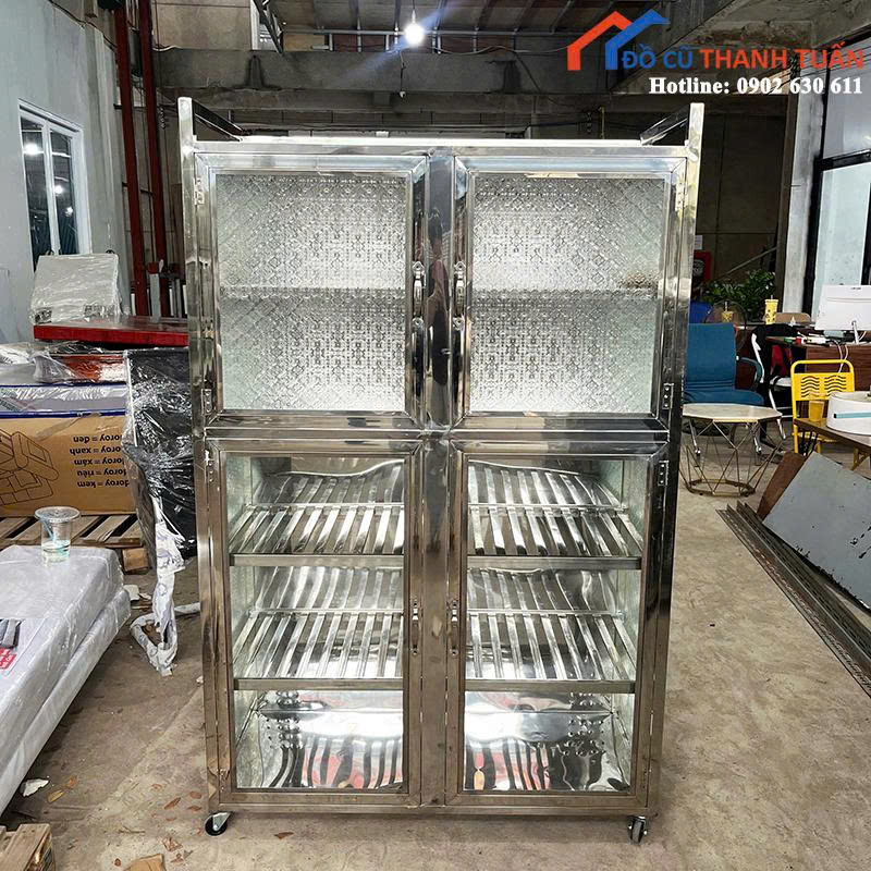 z7097985357493_de8e1f94e9cdffd593a6c92df8e0e646 Tủ Chén Inox Có Bánh Tiện Lợi Mới 99% (Nhiều Mẫu)