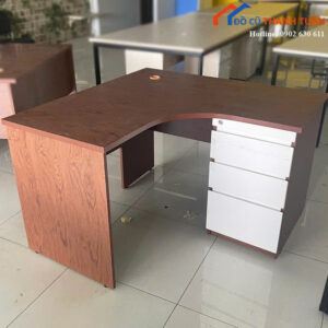 Bàn Làm Việc Cũ Góc Chữ L Có Hộc Kéo Tiện Lợi
