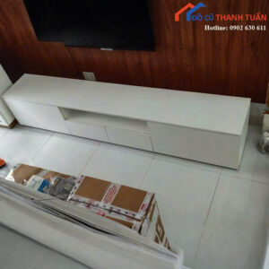 Kệ Tivi Cũ Màu Trắng Có Ngăn Kéo Tiện Dụng Giá Tốt
