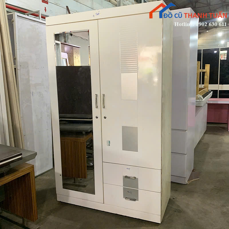 z7160812350717_f477cd391cbbaf603d4c63be6adaadd4 Tủ Quần Áo Cũ 1M2x2M Thiết Kế 2 Cánh Có Gương Soi