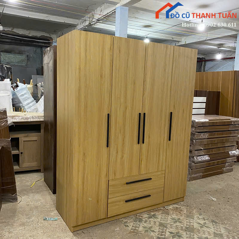 z7167287878662_3d6e15a5ae50da4b0528d2bb719e335c Tủ Quần Áo 1M6 Thiết Kế 4 Cánh Có Hộc Kéo Mới 99%