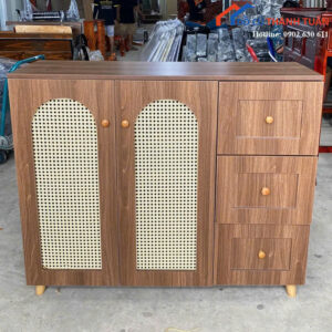 Tủ Đựng Giày Dép 1M2x1M Thiết Kế 2 Cánh Mới 99%