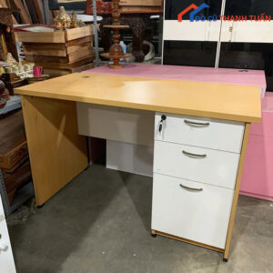 Bàn Làm Việc Cũ 1M2x60CM Thiết Kế 3 Hộc Kéo Tiện Lợi