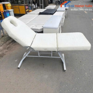 Giường Massage Cũ Gấp Gọn 1M73x60CM Màu Trắng