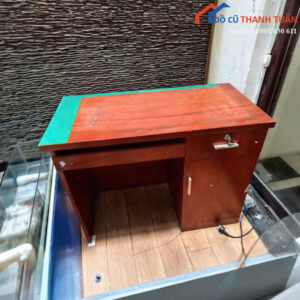 Bàn Làm Việc Gỗ Cũ Màu Nâu 1Mx50CM Có Hộc Tiện Lợi
