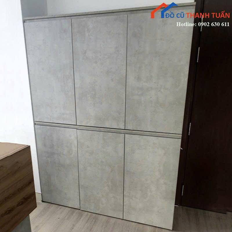 Dai-1m50-ngang-40-cao-2m-1 Tủ Hồ Sơ Cũ 1M5x2M Màu Xám Thiết Kế 6 Cánh