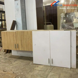 Tủ Bếp Treo Tường Cũ 1M85 Thiết Kế 4 Cánh Nhỏ Gọn