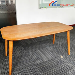 Bàn Ăn Gỗ Cũ 1M6x90CM Bo Các Góc Sang Trọng