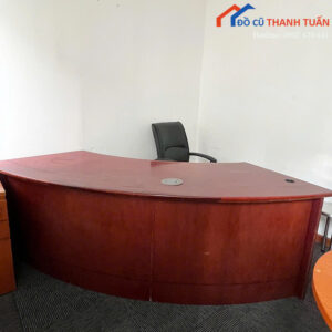 Bàn Giám Đốc Cũ 2M3x80CM Thiết Kế Bo Cong Hiện Đại