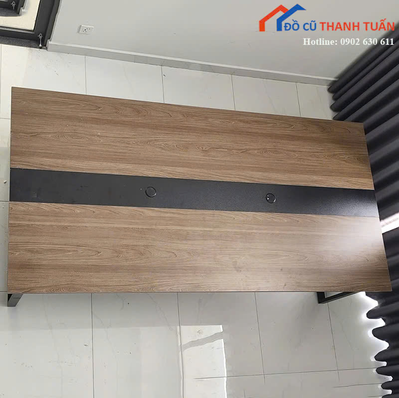 ban-hop-1m2x2m4x75-G1tr52 Bàn Làm Việc Cũ 1M2x2M4 Có Lỗ Đi Dây (Nhiều Mẫu)