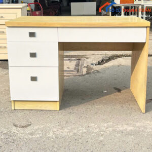 Bàn Làm Việc Gỗ Cũ 1M1x50CM Phối Trắng Hiện Đại