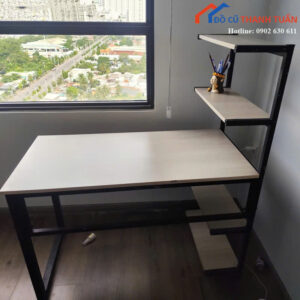 Bàn Làm Việc Cũ Liền Kệ 1M2x60CM Khung Sắt