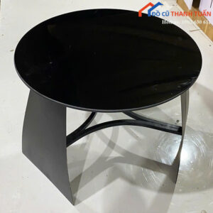 Bàn Sofa Mặt Kính Màu Đen Thiết Kế Nhỏ Gọn Mới 99%