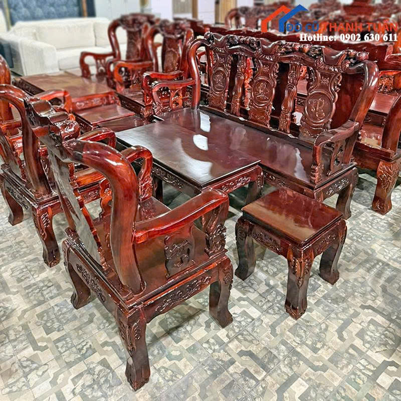bo-salon-dao-tay-8-cham-tinh-xao-moi-99-1 Bộ Salon Đào Tay 8 Chạm Tinh Xảo Mới 99%