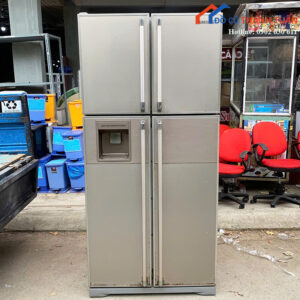 Tủ Lạnh Hitachi Cũ Màu Bạc Thiết Kế 4 Cánh Giá Tốt
