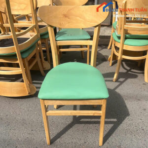 Ghế Ăn Cũ Bọc Đệm Thiết Kế Lưng Bo Cong Hiện Đại