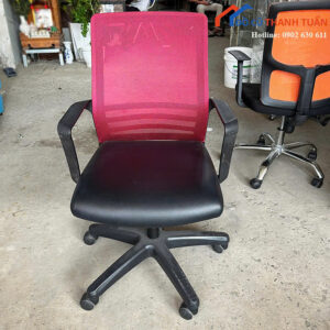 Ghế Xoay Văn Phòng Cũ Lưng Lưới Bọc Da Êm Ái