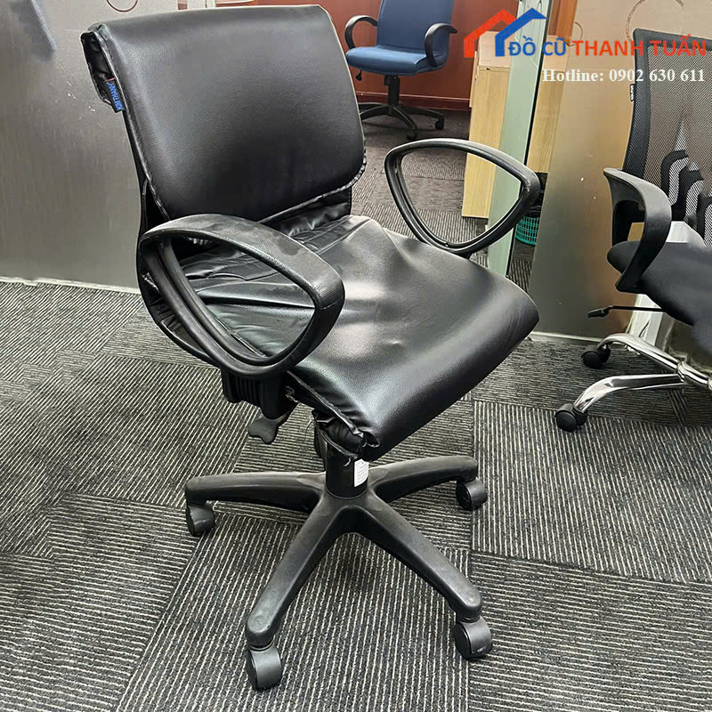 ghe-xoay-Kim-Thanh-4 Ghế Xoay Văn Phòng Cũ Kim Thành Bọc Da Có Tay Vịn