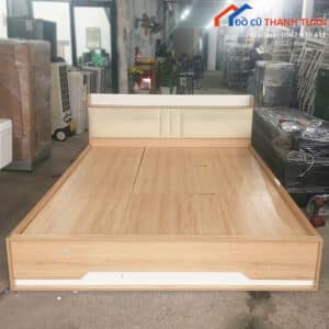 Giường Ngủ Gỗ Cũ 1M8x2M Thiết Kế 2 Hộc Tiện Lợi