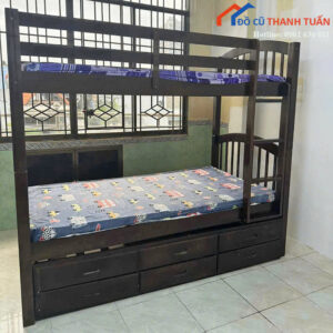 Giường Tầng Cũ Thiết Kế 2 Tầng Có Ngăn Kéo Dưới