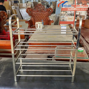 Kệ Giày Cũ Inox Thiết Kế 4 Tầng Để Giày Tiện Lợi