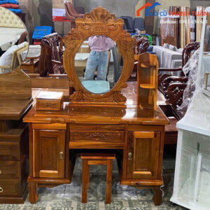 Bàn Trang Điểm Gỗ Tràm 1Mx40CM Cổ Điển Mới 99%