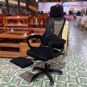 Ghế Xoay Công Thái Học Kê Chân Tiện Dụng Mới 99%