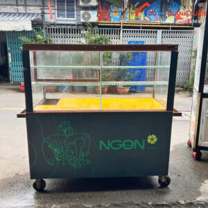 Quầy Bán Hàng Cũ 1M5x1M6 Có Bánh Xe Tiện Di Chuyển