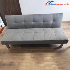 Sofa Bed Cũ 1M65 Bọc Vải Màu Xám Hiện Đại Giá Tốt
