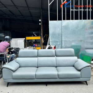 Sofa Cũ 2M4x80CM Màu Xanh Tựa Đầu Ngửa Thoải Mái
