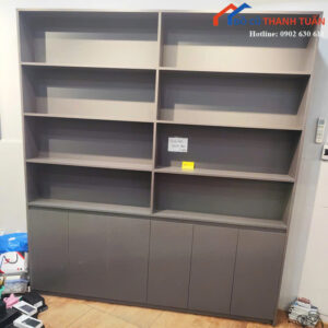 Tủ Trưng Bày Cũ 2Mx2M2 Màu Xám Nhiều Ngăn Tiện Lợi