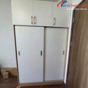 Tủ Quần Áo Cũ 1M48x2M42 Thiết Kế 2 Cánh Lùa
