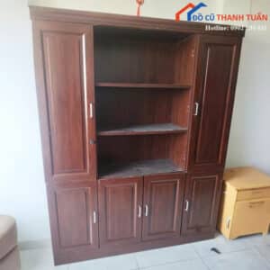 Tủ Hồ Sơ Cũ 1M6x2M Màu Nâu Thiết Kế Nhiều Ngăn